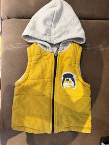 zip baby top. Yellow. 18/24m