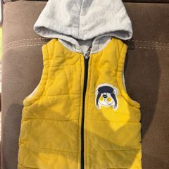 zip baby top. Yellow. 18/24m