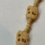Vintage Hand Carved Bovine Bone Bead Necklace Featuring Elephant Pendant Image 3