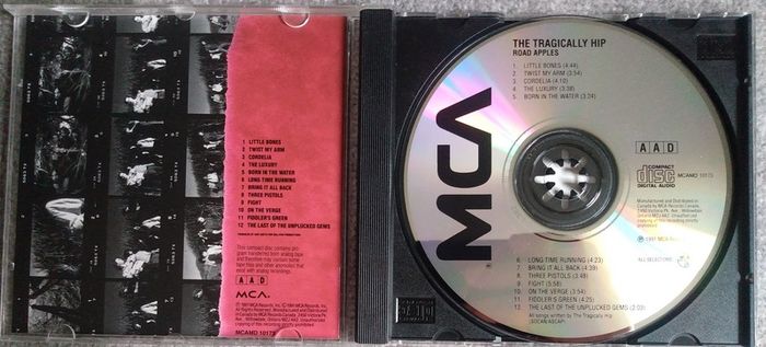 The Tragically Hip - Road Apples CD (1991) Original Canadian Release EX+ Alt Rock