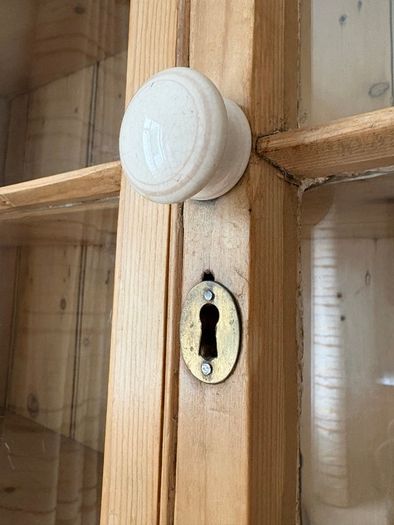 Victorian Country Pine Bookcase / Dresser