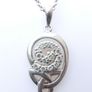 Vintage Celtic Knot Pendant and Necklace length 20" - 5,70g Image 3