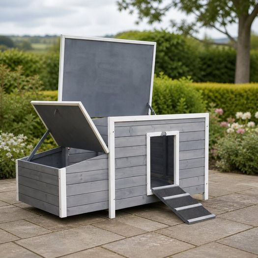 Large Wooden Chicken Coop For 6 to 8 Hens