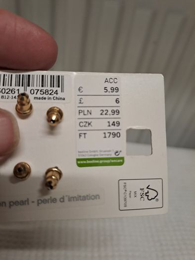 Gold-Tone Stud Earring Set 3 Pairs