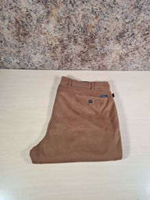 Mens BRUHL stretch plus trousers jeans chinos pants brown stretchy Size 40 regular W40 L27