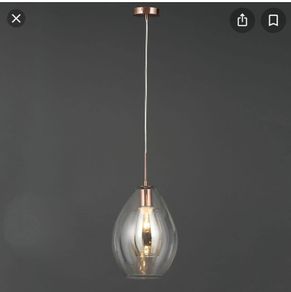 Ariana 1 Light Glass Pendant