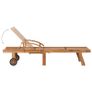 Sun Lounger Solid Teak Wood Image 7