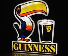 Guinness Retro Style Toucan Lightbox