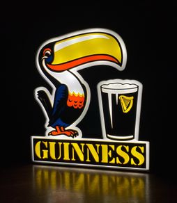Guinness Retro Style Toucan Lightbox