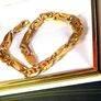 Vintage 9ct Gold Heavy Curb Link Bracelet Image 9