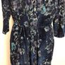 Cotton Traders Blue Floral Devore Flock Midi Dress size 20 Postage included Image 3