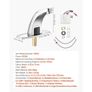 Touchless Bathroom Sink Faucet, Automatic Motion Sensor Restroom Toilet Faucet Cold Water with Hole Cover Plate, Battery Operated for 9.5 mm Image 6