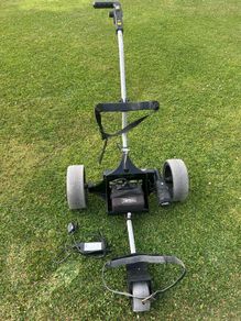 Powakaddy Electric Golf Trolley with Golf bag cover