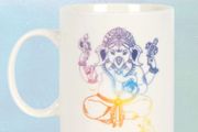 The Watercolour Rainbow Ganesh Elephant Headed God Mug