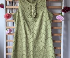 dress broderie anglaise size 12 vintage inspired dress