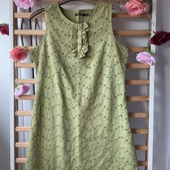 dress broderie anglaise size 12 vintage inspired dress