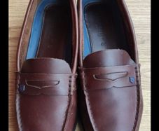 Authentic Ladies Dubarry Belize Mahogany Leather Deck Shoes Size 39