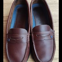 Authentic Ladies Dubarry Belize Mahogany Leather Deck Shoes Size 39