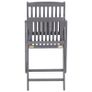 Folding Outdoor Chairs 6 pcs Solid Acacia Wood Image 3
