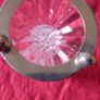 Vintage Killarney Crystal Ireland Cut Crystal 7 Inch Tall Hexagonal Shaped Bud Vase With Silver Tone Metal 3 Footed Round Base Made In Ireland Image 9