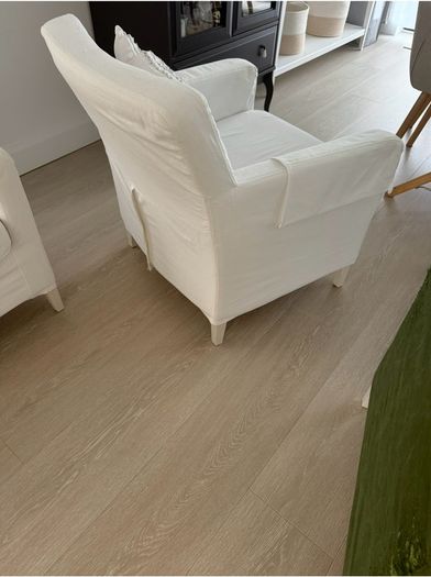 2 x Ikea Armchairs with removable and washable covers