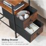 Narrow Bedside Table with Charging Station 2 Image 7