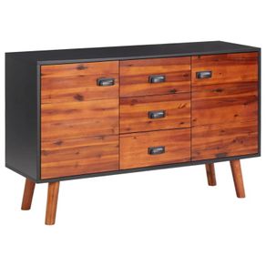 Sideboard 110x35x70 cm Solid Acacia Wood and MDF