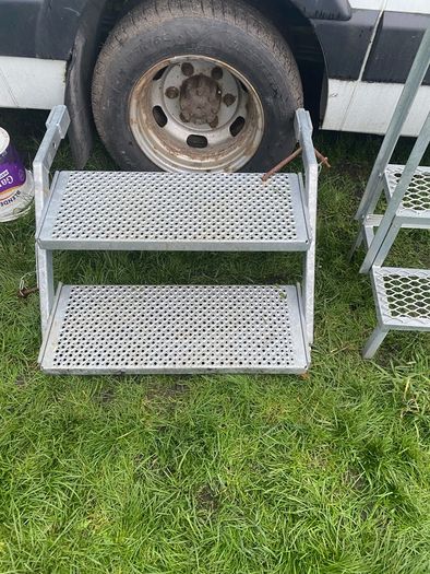 Selection of galvanised steps