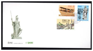 1994 Ireland Anniversaries; 800th of Drogheda. 150th death of Edmund Rice & 75th of Alcock and Brown's First Transatlantic Flight Stamps  An Post First Day Cover (FDC)