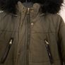 Fluid Khaki Green Faux Fur Hood Puffer Coat 10UK/38EU Image 4