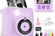 Camera For Girls Boys, Instant Camera For Kids With Print Photo Paper, 1080P Hd Digital Camera Toy, Birthday Gifts For 3 4 5 6 7 8 9 10 Years Old Girl, Video Recorder, 32Gb Sd Card