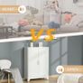 3-tier office cabinet metal storage cabinet 2 doors adjustable shelves 75 x 33 x 110 cm white Image 5