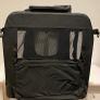 MOOL Lightweight Fabric Pet Carrier Crate with Fleece Mat and Food Bag, Black Image 3