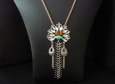 Boho Bohemian Vintage Style Statement Necklace