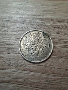 Great Britain UK 1963 Six Pence Elizabeth II Coin - free standard postage