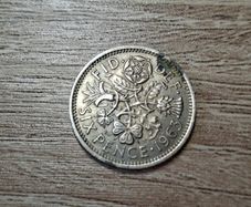 Great Britain UK 1963 Six Pence Elizabeth II Coin - free standard postage