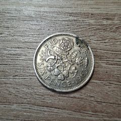 Great Britain UK 1963 Six Pence Elizabeth II Coin - free standard postage