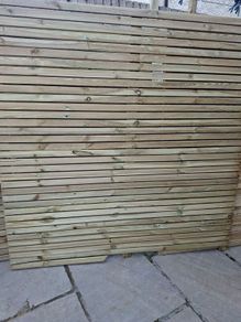 Treated timber panels