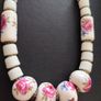 Vintage Necklace Ceramic Beads Image 5