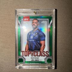 2025 Topps Chrome UFC Jon Jones 'Top of the Class' Green Refractor /99