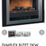 Dimplex wall mounted 2KW optiflame electric heater Image 2