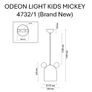 2 x Ceiling lights and 1 x wall lamp ODEON LIGHT KIDS MICKEY Image 3