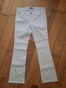 White boot leg jeans size 38