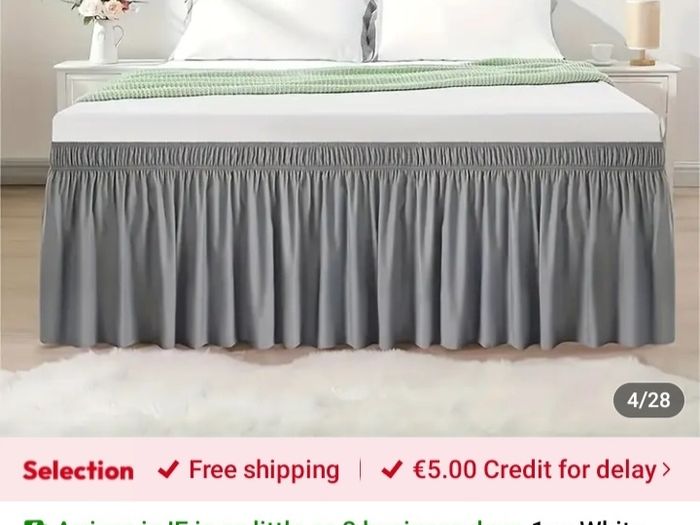Double bed skirt