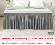 Double bed skirt