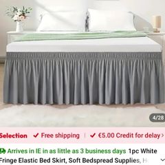 Double bed skirt