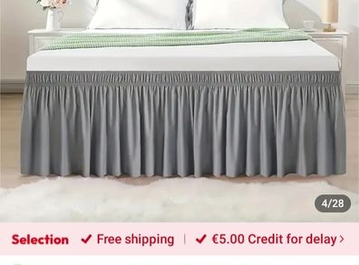 Double bed skirt