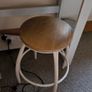 Wooden desk with wooden bench Image 3