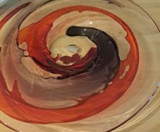 decorative glass plate
