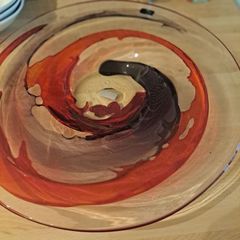 decorative glass plate